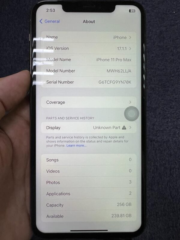 Used iPhone 11 Pro Max 256GB - MAJOR ISSUES - 图片 2
